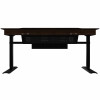 Lian Li DK07 Desk Case Wood Edition, με δυνατότητα διπλού συστήματος, 2x E-ATX, ρυθμιζόμενο ύψος, καρυδιά / μαύρο