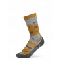 Buff Merino Lightweight Crew Κάλτσα LWC2, Umber Khaki, L