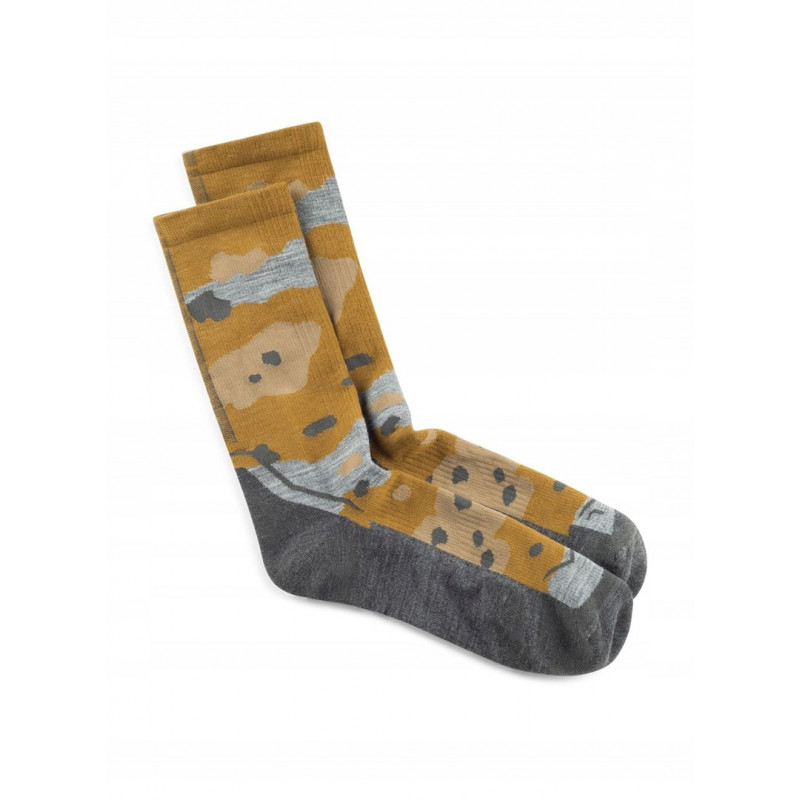 Buff Merino Lightweight Crew Κάλτσα LWC2, Umber Khaki, L