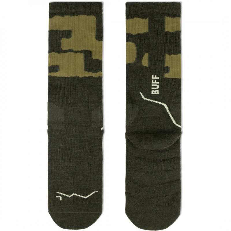 Buff Merino MW Crew Κάλτσες MWC2, Beetle Green, L
