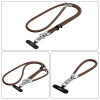 Σετ λουριών crossbody και καρπού Tech-Protect C10S Rope, καφέ καρυδιά/τιτάνιο