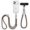 Σετ λουριών crossbody και καρπού Tech-Protect C10S Rope, καφέ καρυδιά/τιτάνιο