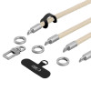 Σετ ιμάντα crossbody και καρπού Tech-Protect C10S Rope, μπεζ ερήμου/τιτάνιο