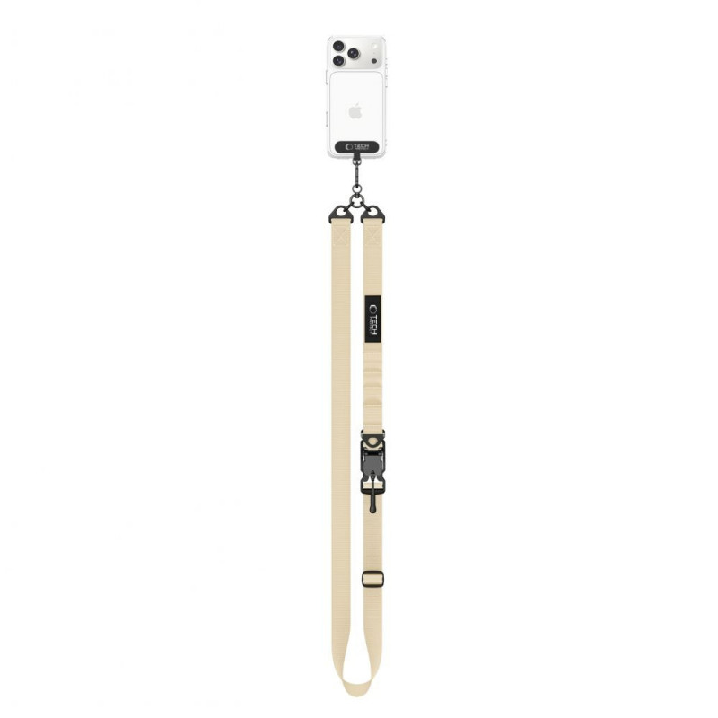 Tech-Protect C9S Rope Crossbody Λουρί Τηλεφώνου, Sienna Beige