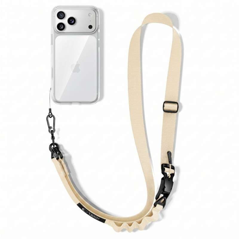 Tech-Protect C9S Rope Crossbody Λουρί Τηλεφώνου, Sienna Beige