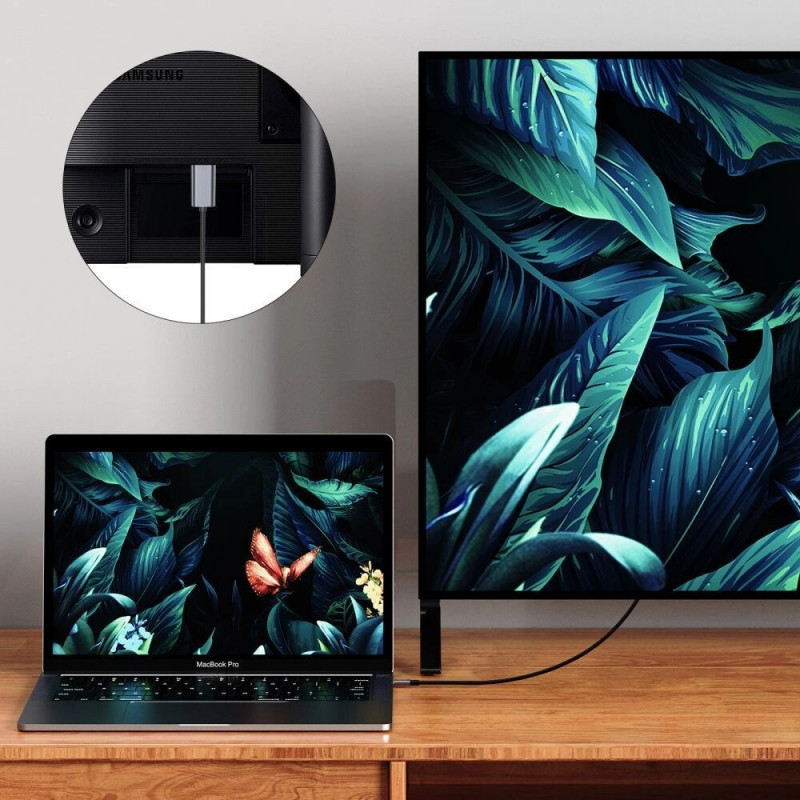 Tech-Protect UltraBoost προσαρμογέας HDMI / VGA, FHD 1920 x 1080, 60Hz, μαύρος