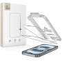 Tech-Protect Quick Set+ THP4498 Προστατευτικό Οθόνης από Σκληρυμένο Γυαλί για Apple iPhone 17, Μαύρο (2 τεμ.)