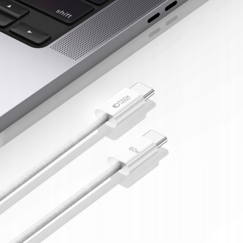 Καλώδιο Tech-Protect Ultraboost Classic USB-C / USB-C PD, 60W, 3A, 100 cm, Λευκό