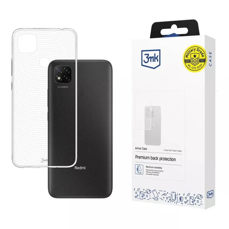 Θήκη κινητού 3mk Armor Case για Xiaomi Redmi 9C, διαφανής