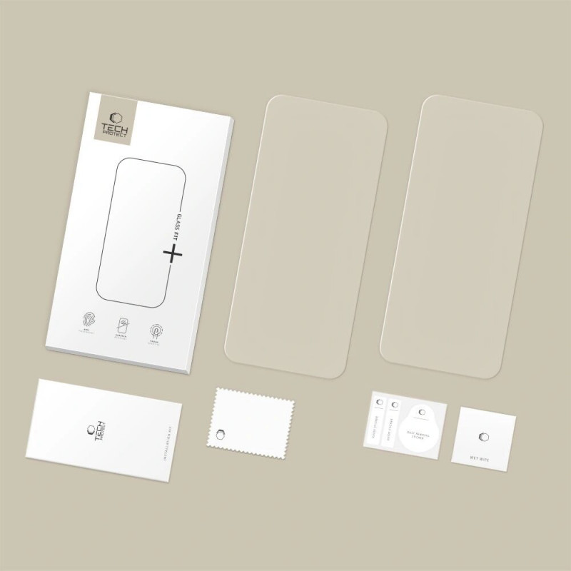 Tech-Protect Glass Fit+ THP4495 Αντιχαρακτικό Γυαλί Προστασίας Οθόνης για Apple iPhone Air, Διαφανές (2 τεμ.)