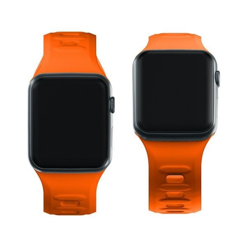 3mk Σιλικόνης Λουράκι Ρολογιού για Apple Watch 38/40/41 mm, πορτοκαλί