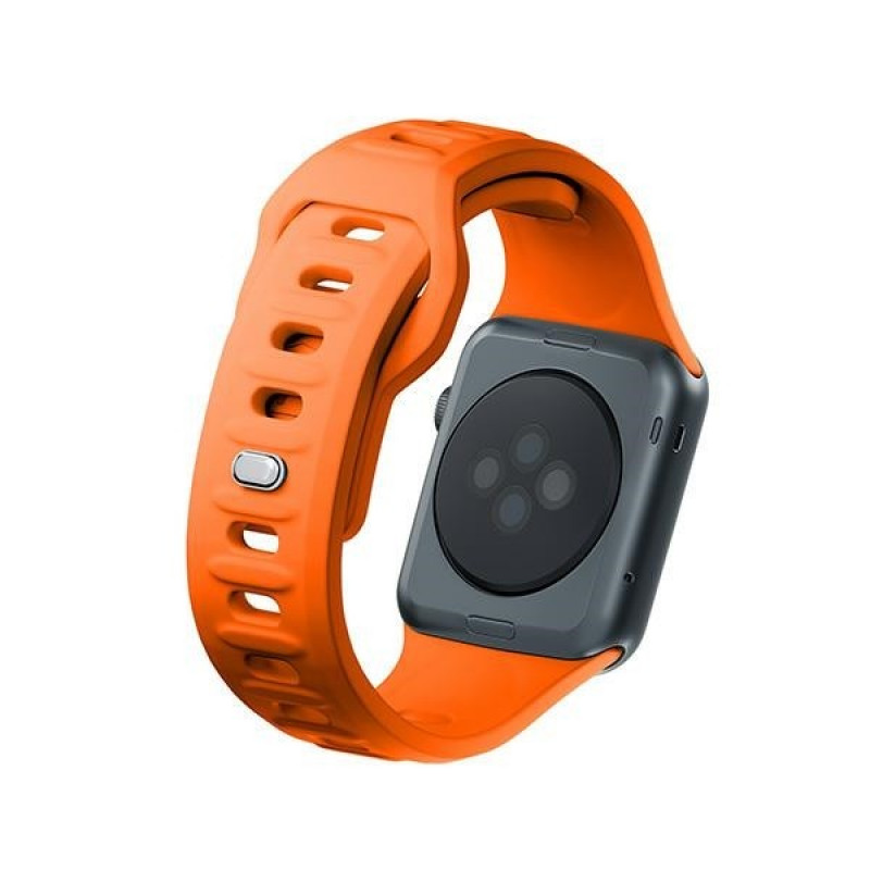 3mk Σιλικόνης Λουράκι Ρολογιού για Apple Watch 38/40/41 mm, πορτοκαλί