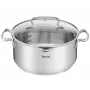 Κατσαρόλα Tefal Duetto+ G7194655, Στρογγυλή, Ανοξείδωτο Ατσάλι, 24 cm, Γυάλινο Καπάκι