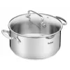 Κατσαρόλα Tefal Duetto+ G7194655, Στρογγυλή, Ανοξείδωτο Ατσάλι, 24 cm, Γυάλινο Καπάκι
