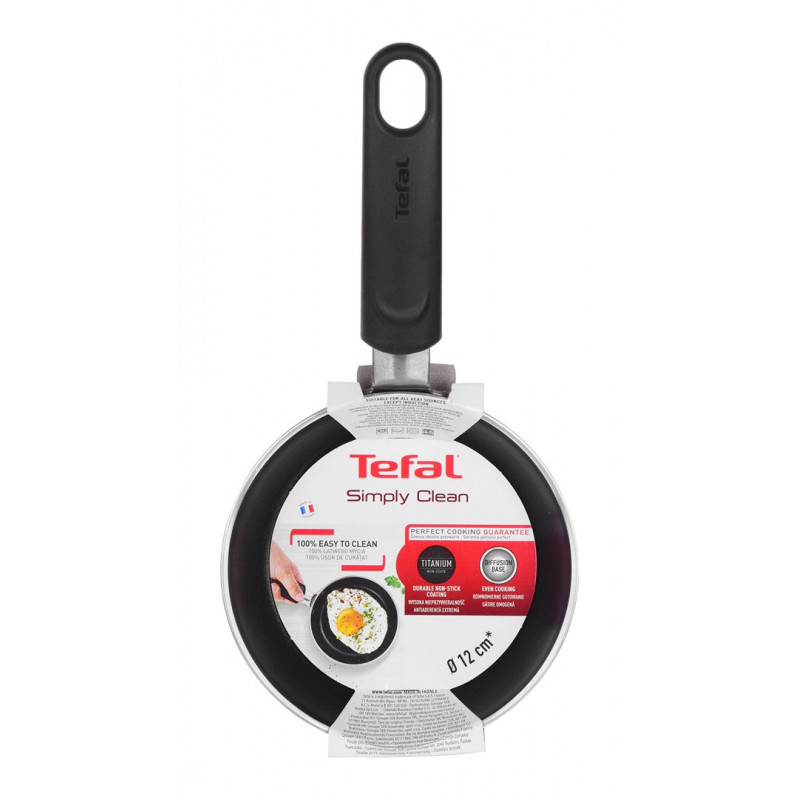 Tefal Simply Clean B56700 Γενικής Χρήσης Τηγάνι, Στρογγυλό, 12 cm