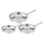 Σετ τηγανιών Tefal Duetto On B866S334, 3 τεμ., 20/24/28 cm, ανοξείδωτο ατσάλι