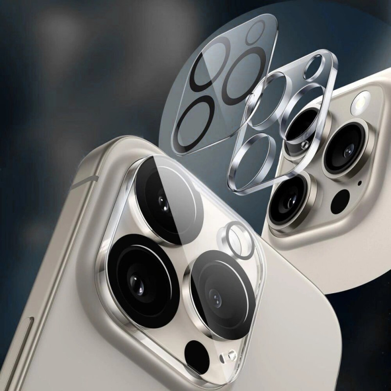 Tech-Protect Cam Fit+ Ανθεκτικό Γυαλί Φακού Κάμερας για Apple iPhone 17 Pro, Διαφανές