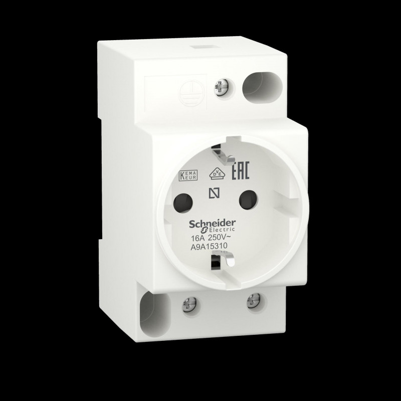 Schneider Electric A9A15310 Πρίζα, 16 A, 250 V, 2P+E, DIN 49440