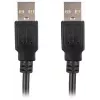Καλώδιο Lanberg USB-A M/M 2.0 0.5 m, Μαύρο