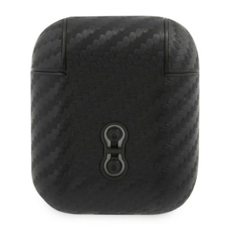 Θήκη BMW BMA2WMPUCA PU Carbon M Collection για Apple AirPods 1/2, μαύρη