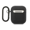 Θήκη από δέρμα Mercedes-AMG AMA2SLWK Leather Big Logo για Apple AirPods 1/2, μαύρη