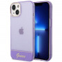 Guess GUHCP14SHGCOU Διαφανής Σκληρή Θήκη για Apple iPhone 14 / 15 / 13 6.1 ίντσες, μωβ