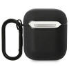 Θήκη BMW BMA222RVSK Leather Color Lines για Apple AirPods 1/2, μαύρη
