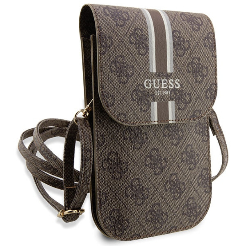 Guess GUWBP4RPSW 4G Stripes τσάντα χειρός, καφέ