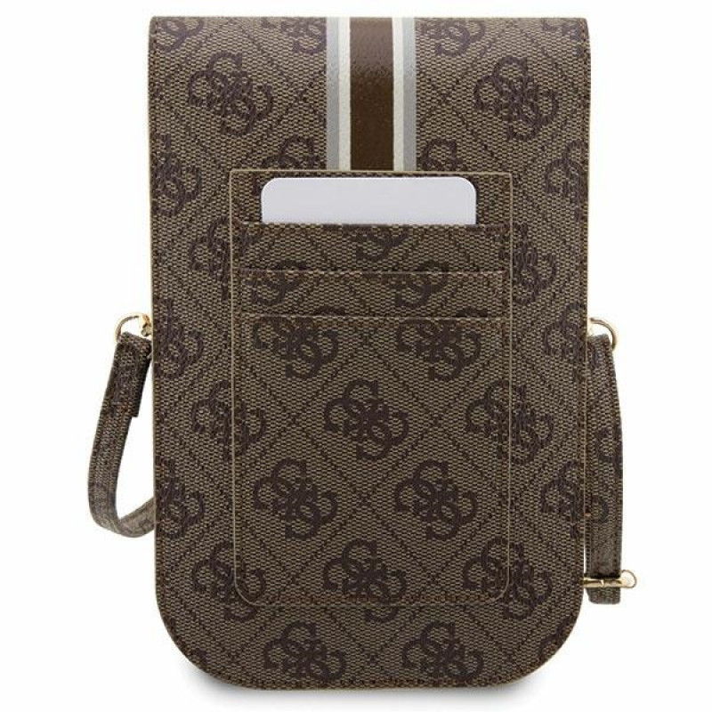 Guess GUWBP4RPSW 4G Stripes τσάντα χειρός, καφέ