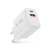 Tech-Protect NCA30 Φορτιστής Τοίχου USB-A, USB-C PD 30W / QC3.0, Λευκός