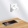 Tech-Protect NCA30 Φορτιστής Τοίχου USB-A, USB-C PD 30W / QC3.0, Λευκός