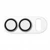 PanzerGlass Fender Προστατευτικό Κάμερας για iPhone Duo, Λευκό