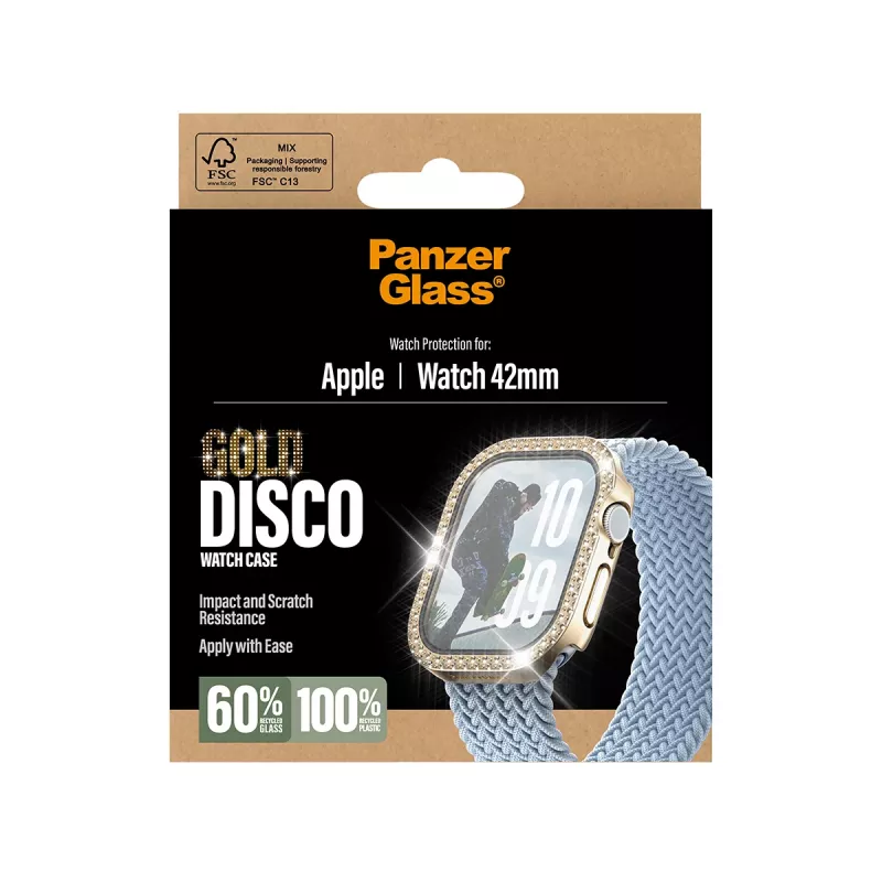 PanzerGlass Fullbody Screen Protector για Apple Watch 2025 42 mm, Disco Gold (PG88079)