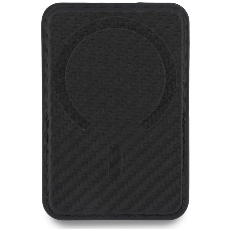 Πορτοφόλι BMW M Carbon Metal Logos MagSafe, μαύρο