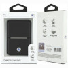 Πορτοφόλι BMW Carbon Metal Logos MagSafe, μαύρο