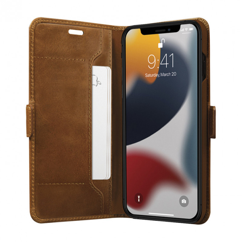 Θήκη dbramante1928 Copenhagen Slim Flip, Δέρμα με κόκκους, Καφέ, για Apple iPhone 13 mini (CS54GT001324)