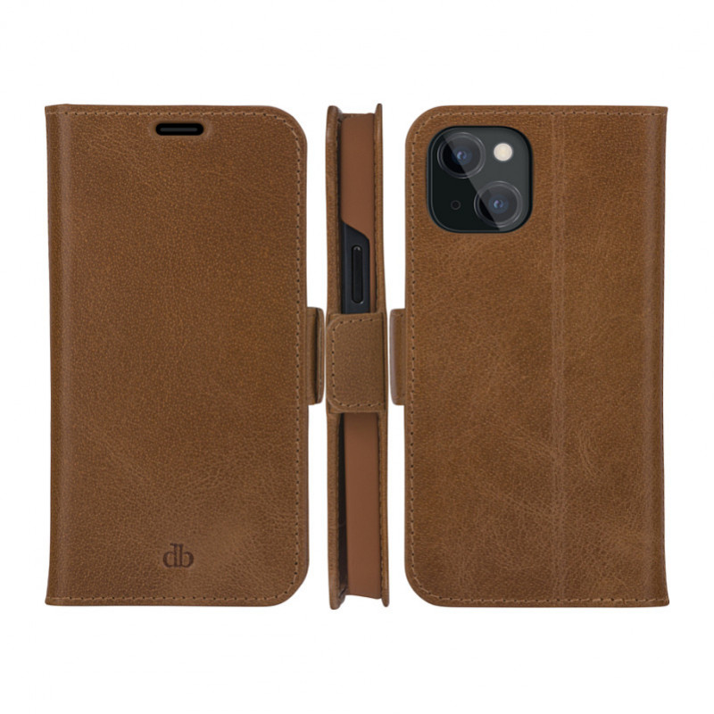 Θήκη dbramante1928 Copenhagen Slim Flip, Δέρμα με κόκκους, Καφέ, για Apple iPhone 13 mini (CS54GT001324)