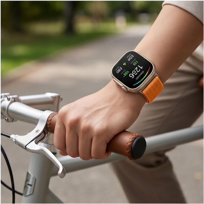 Tech-Protect Λουράκι από νάιλον για Huawei Watch Fit 3 / 4 / 4 Pro / 5 / 5 Pro, πορτοκαλί