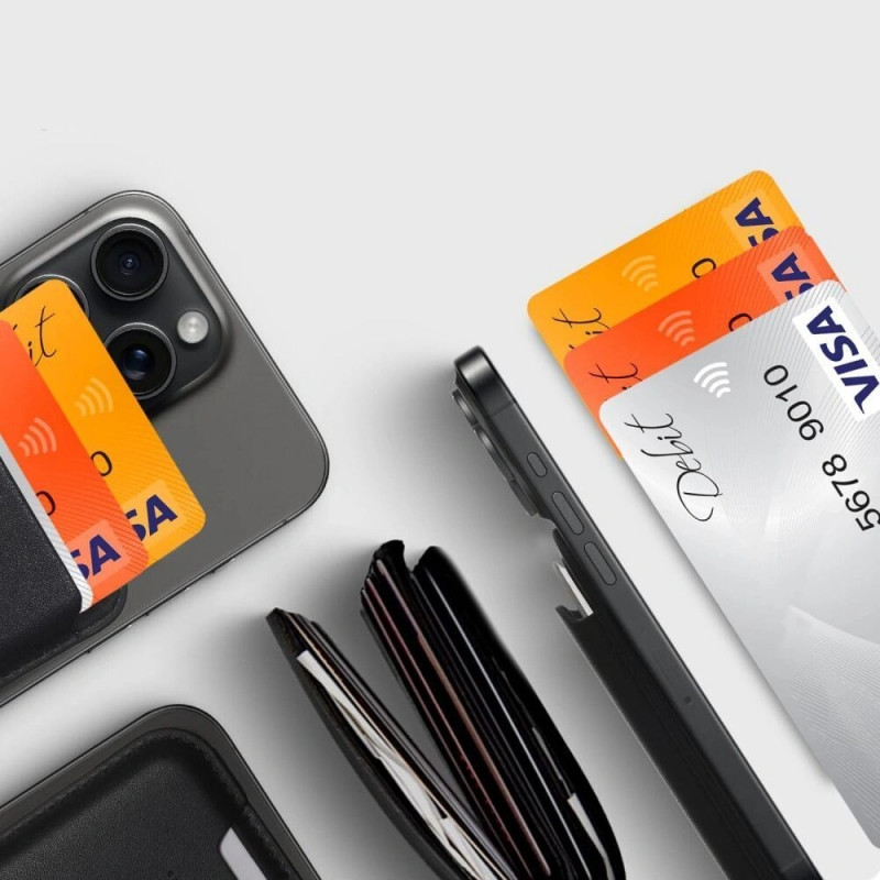 Tech-Protect MagWallet MagSafe Universal Μαγνητική Θήκη Καρτών, Πορτοκαλί