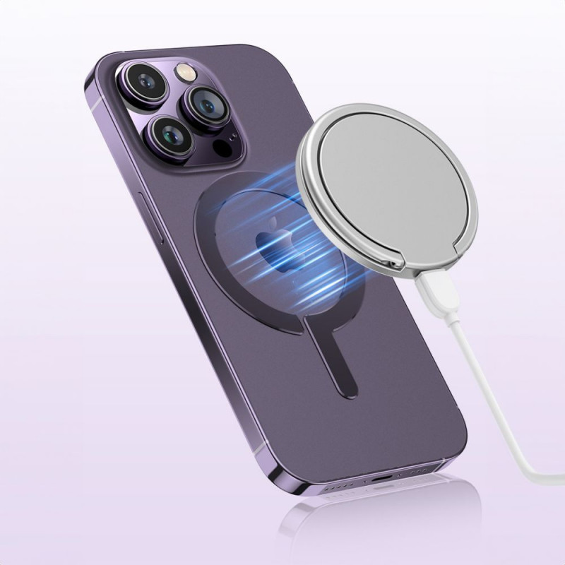 Tech-Protect MetalRing MagSafe Πλάκες, Μαύρο & Ασημί (2 τεμ.)