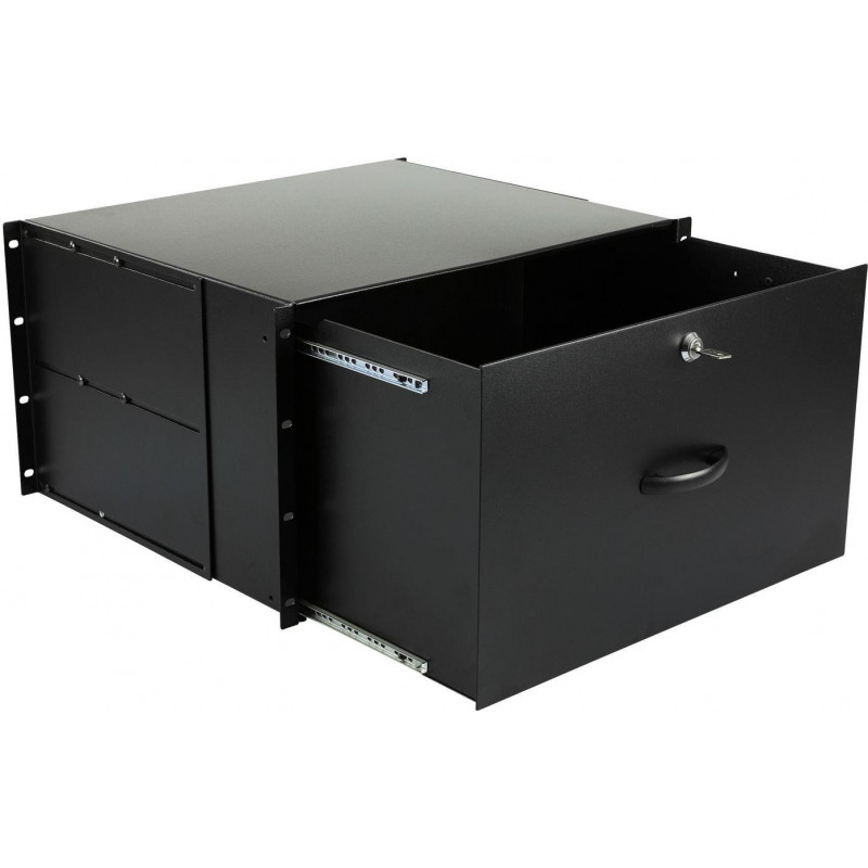 Lanview RAD115BL Αξεσουάρ rack, 6U, 19-inch, οβάλ, 482 mm, 50 kg, μαύρο