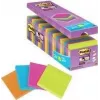 3M Post-it Super Sticky Notes 654SE24P, 76 x 76 mm, 90 φύλλα ανά μπλοκ, 4 χρώματα (Value Pack)