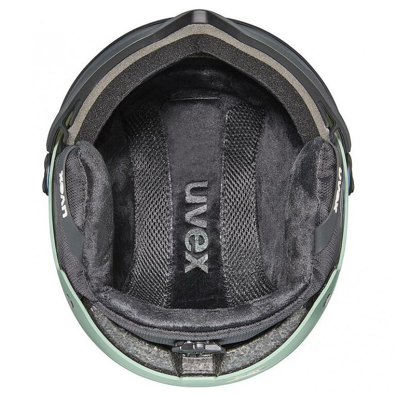 Κράνος σκι UVEX Wanted Visor, 58-61 cm (L), Πράσινο
