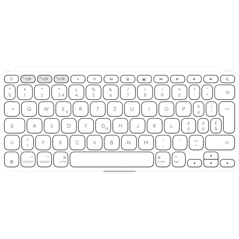 Πληκτρολόγιο Logitech Keys-To-Go 2 για iPad (920-013009), ανοιχτό γκρι, ελβετική διάταξη