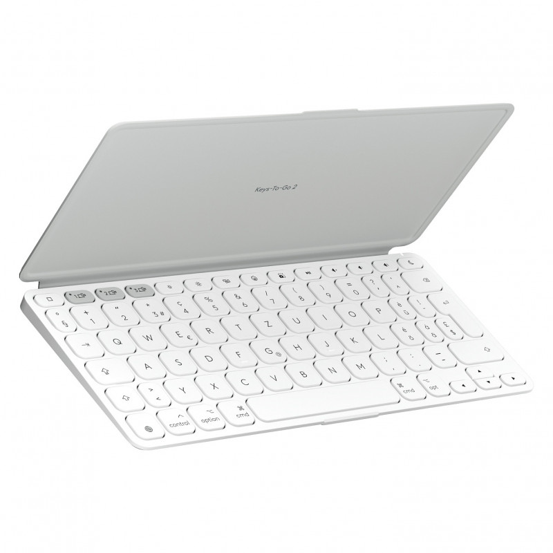 Πληκτρολόγιο Logitech Keys-To-Go 2 για iPad (920-013009), ανοιχτό γκρι, ελβετική διάταξη