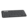 Logitech Pebble Keys 2 K380s ασύρματο πληκτρολόγιο Bluetooth (920-011803), γραφίτης, γαλλικό layout