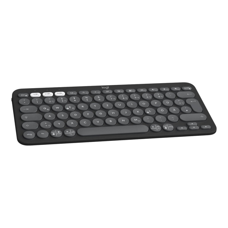Logitech Pebble Keys 2 K380s ασύρματο πληκτρολόγιο Bluetooth (920-011803), γραφίτης, γαλλικό layout