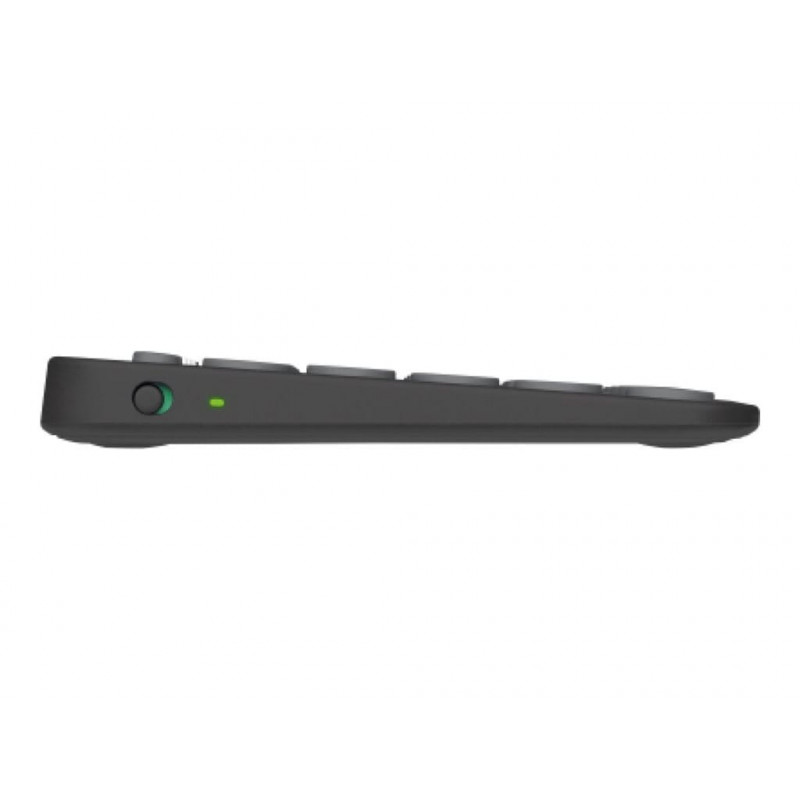 Logitech Pebble Keys 2 K380s ασύρματο πληκτρολόγιο Bluetooth (920-011803), γραφίτης, γαλλικό layout