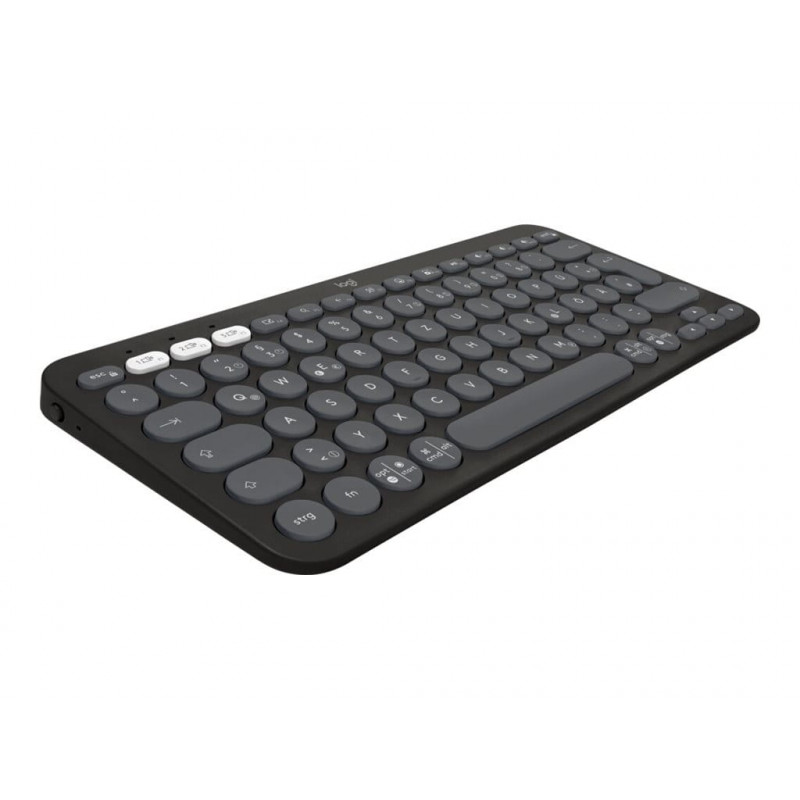 Logitech Pebble Keys 2 K380s ασύρματο πληκτρολόγιο Bluetooth (920-011803), γραφίτης, γαλλικό layout