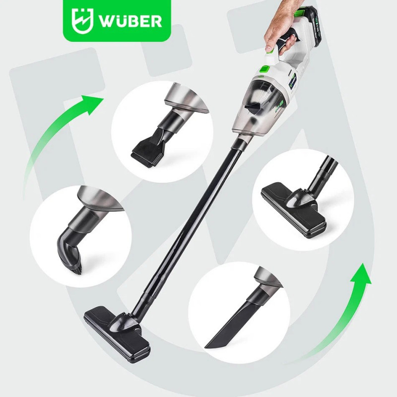 Wuber W04666 Ασύρματη Ηλεκτρική Σκούπα, 20 V